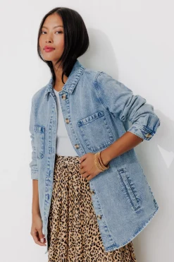 Promod ALMA veste surchemise en toile - Jean moyen Jeanmoyen Clearance