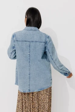Promod ALMA veste surchemise en toile - Jean moyen Jeanmoyen Clearance