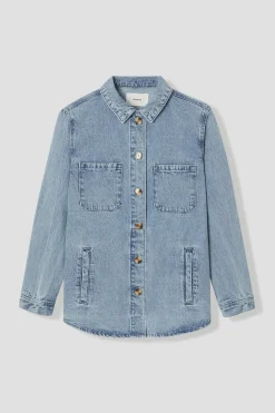 Promod ALMA veste surchemise en toile - Jean moyen Jeanmoyen Clearance