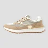 Promod Baskets effet métal Femme - Sable Discount