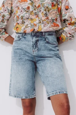 Promod Bermuda en jean Femme - Jean moyen Jeanmoyen Outlet
