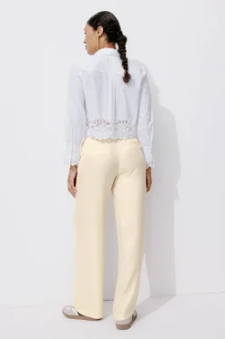Promod BILLY pantalon lyocell Femme - Ecru Best