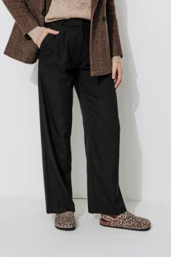 Promod BILLY pantalon rayé irisé - Noir Discount
