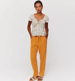 Promod Blouse à carreaux Femme - Carreaux écrus Carreauxécrus Outlet