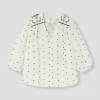 Promod Blouse brodée Femme - Ecru New