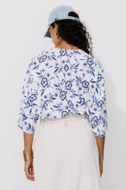 Promod Blouse cache-cœur imprimée - Imprimé écru Impriméécru Shop