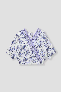 Promod Blouse cache-cœur imprimée - Imprimé écru Impriméécru Shop