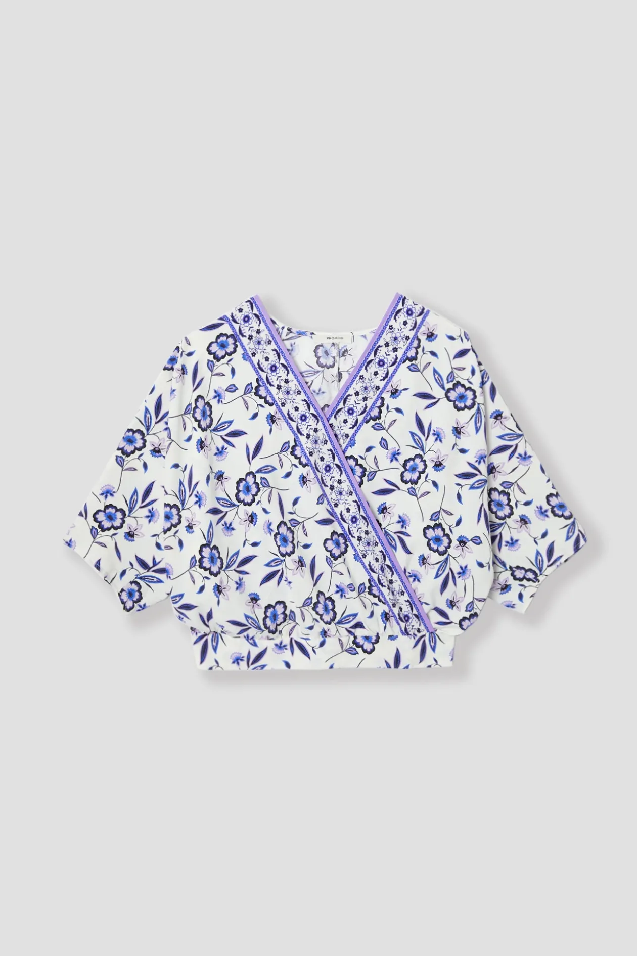 Promod Blouse cache-cœur imprimée - Imprimé écru Impriméécru Shop