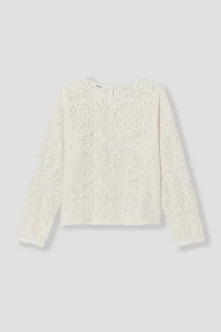 Promod Blouse en dentelle Femme - Ecru Hot