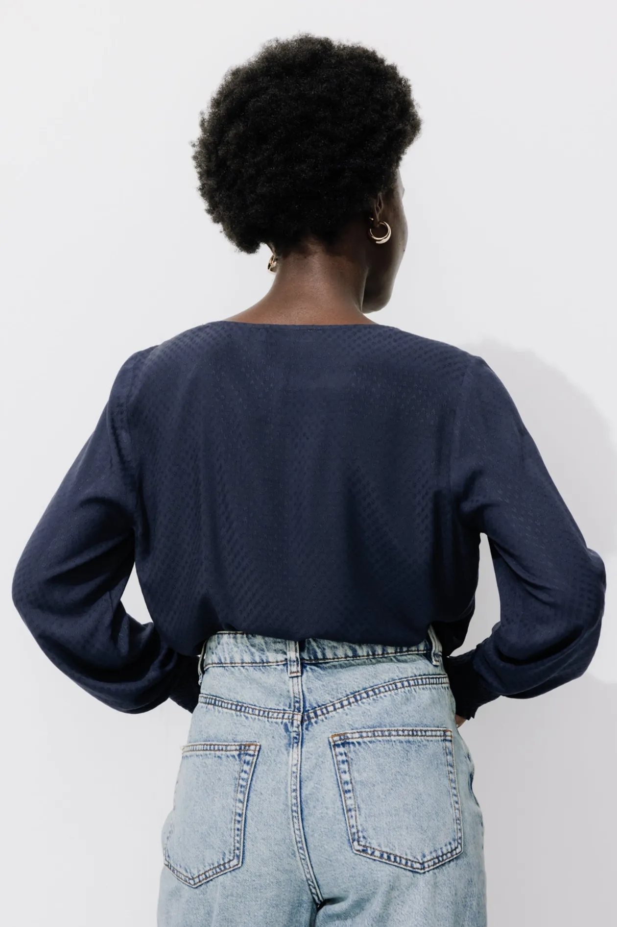 Promod Blouse Femme éco-conçue - Marine Hot
