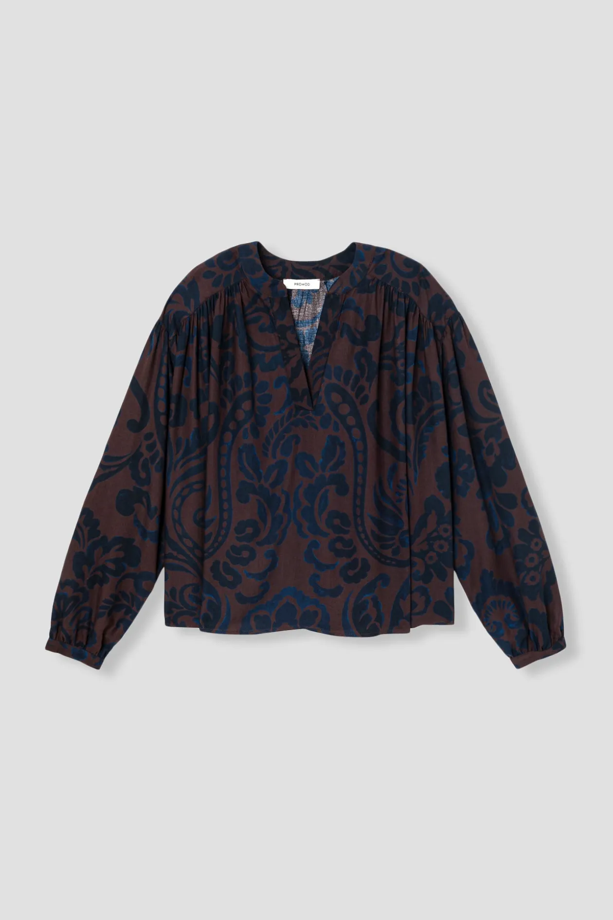 Promod Blouse imprimée oversize Femme - Imprimé marron Imprimémarron Flash Sale