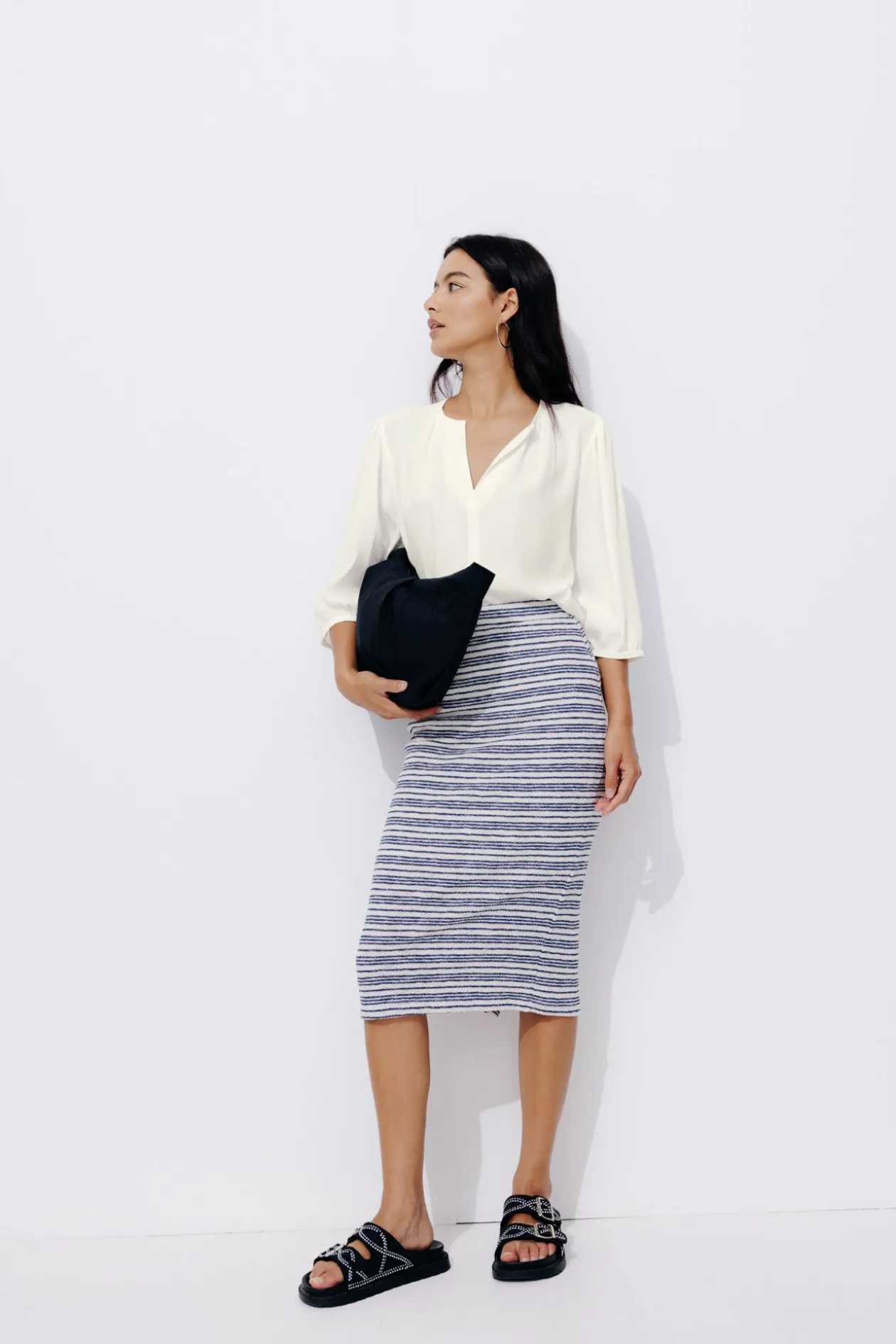 Promod Blouse manches 3/4 Femme - Ecru Online