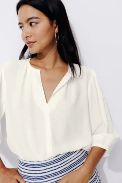 Promod Blouse manches 3/4 Femme - Ecru Online
