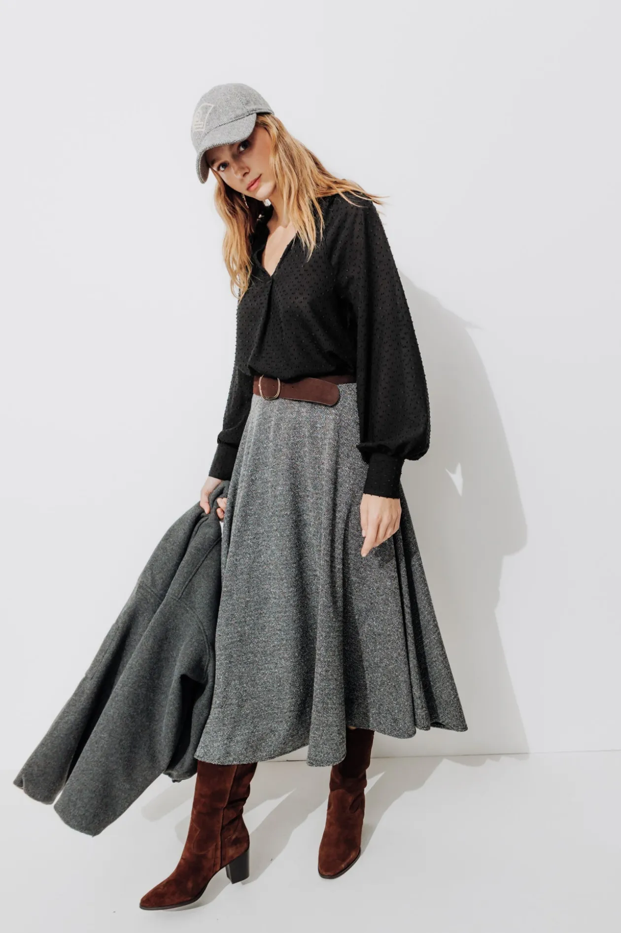 Promod Blouse plumetis Femme - Noir Shop