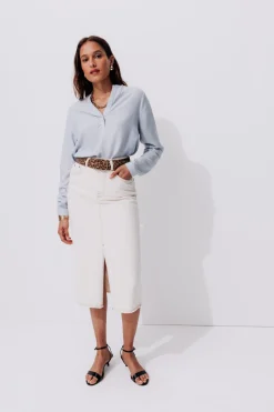 Promod Blouse rayée Femme - Rayé bleu Rayébleu Hot