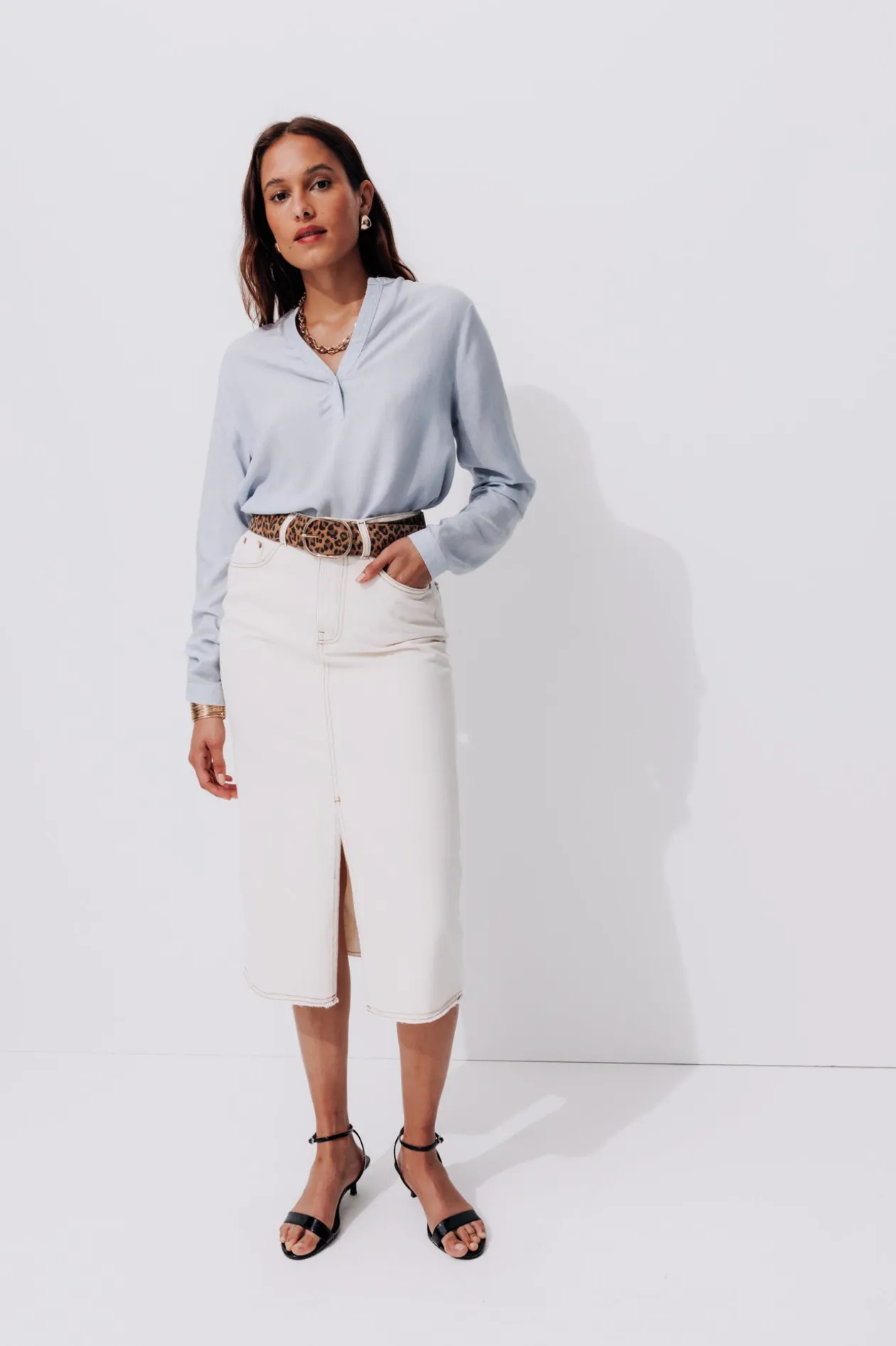 Promod Blouse rayée Femme - Rayé bleu Rayébleu Hot