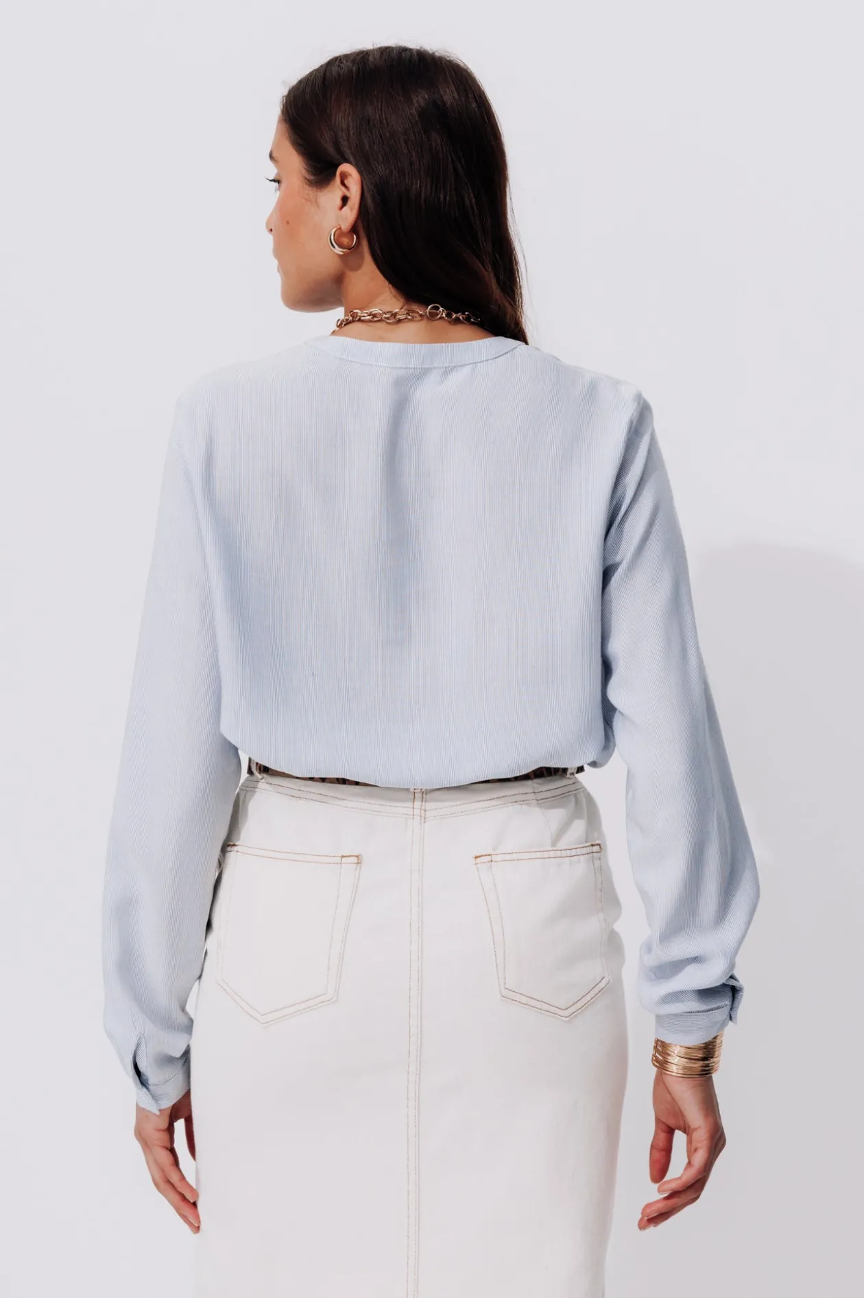 Promod Blouse rayée Femme - Rayé bleu Rayébleu Hot