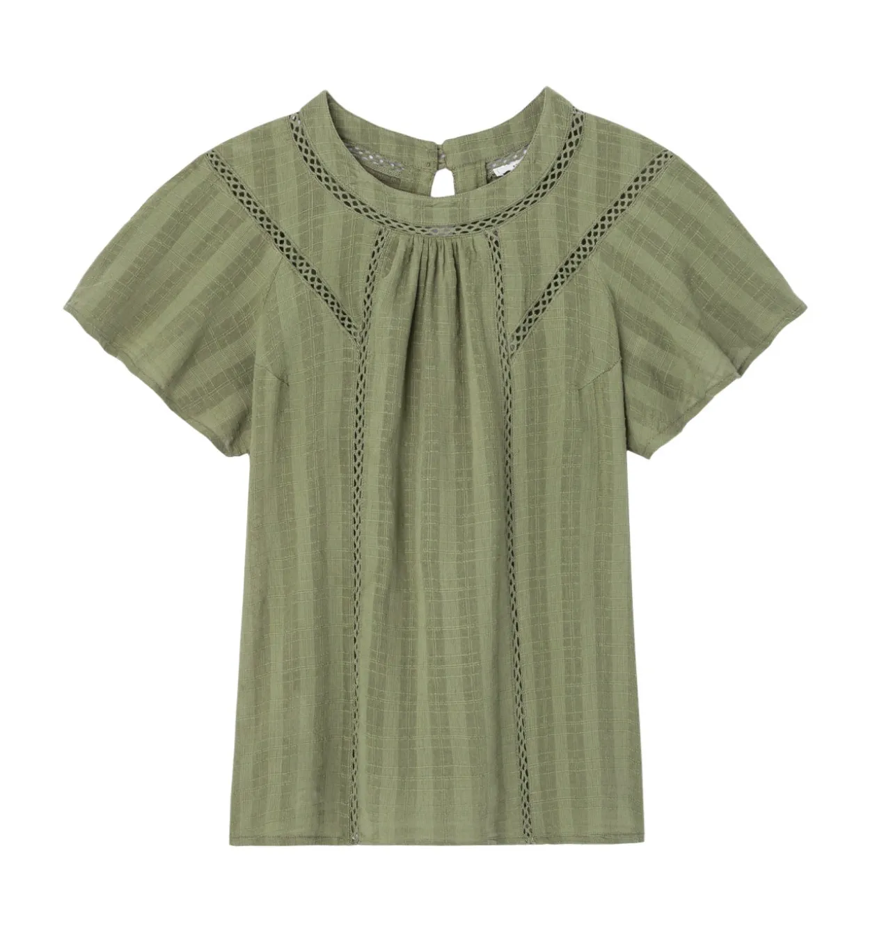 Promod Blouse romantique Femme - Kaki New