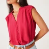 Promod Blouse sans manches Femme - Framboise Best Sale