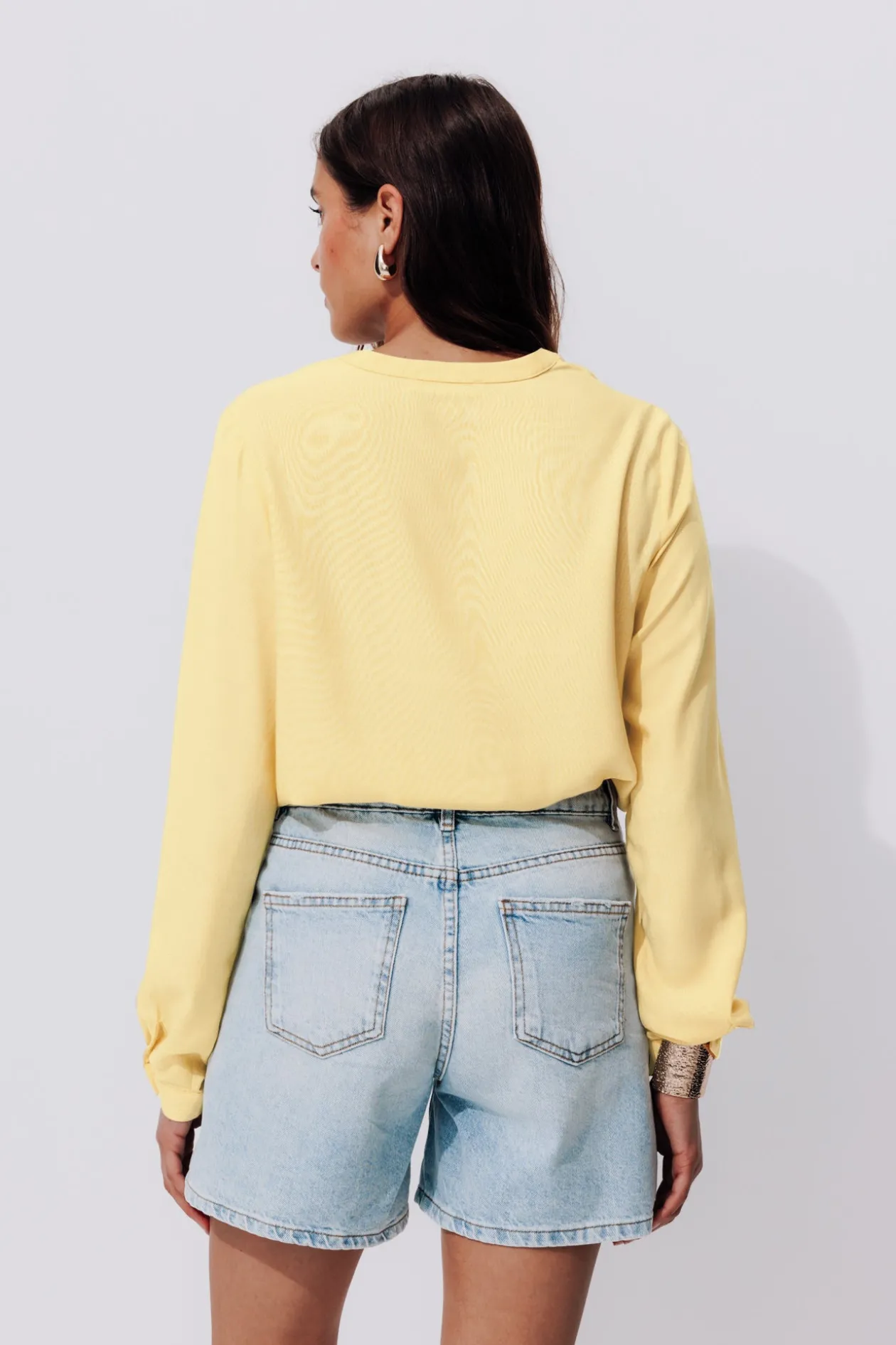 Promod Blouse unie Femme - Jaune Best Sale