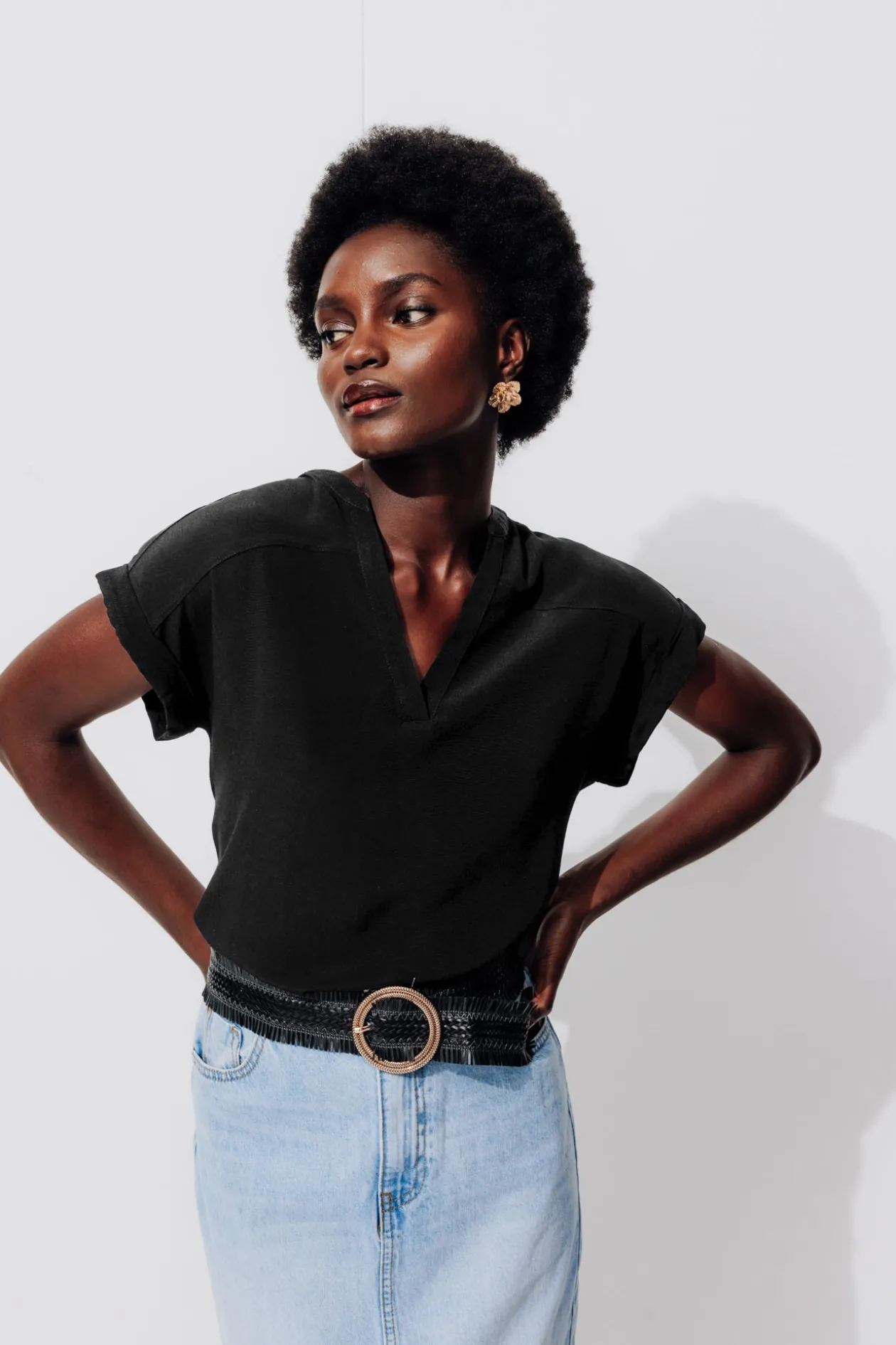 Promod Blouse unie Femme - Noir Store