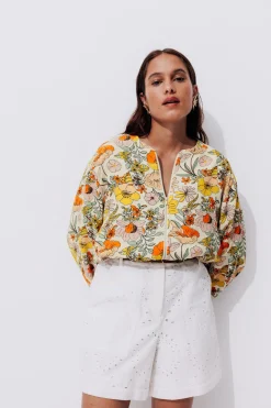 Promod Blouson bomber imprimé Femme - Imprimé écru Impriméécru Outlet