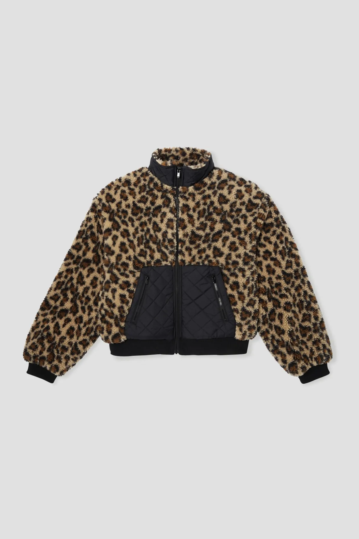 Promod Blouson court en moumoute - Imprimé multicolore Imprimémulticolore Online