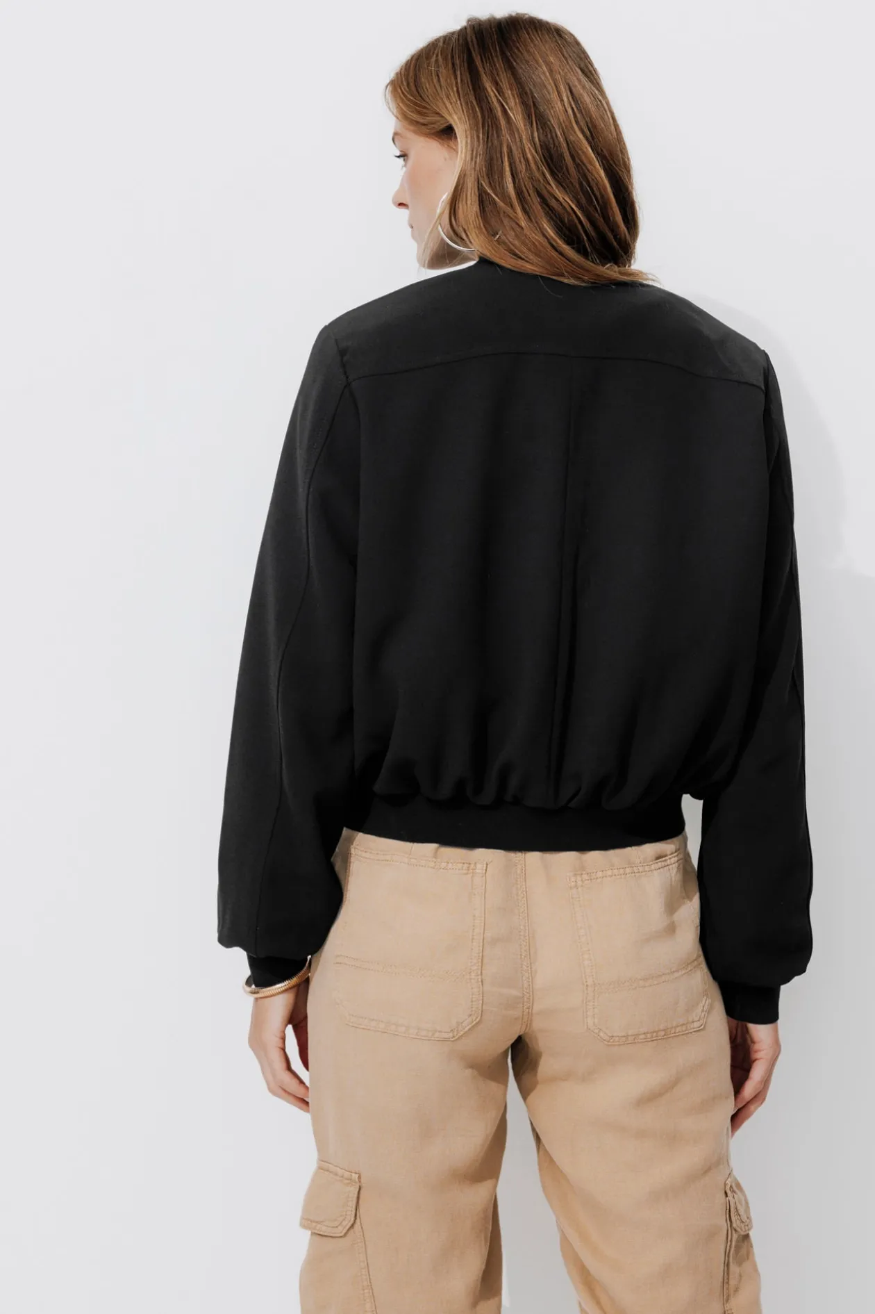Promod Blouson court teddy Femme - Noir Cheap