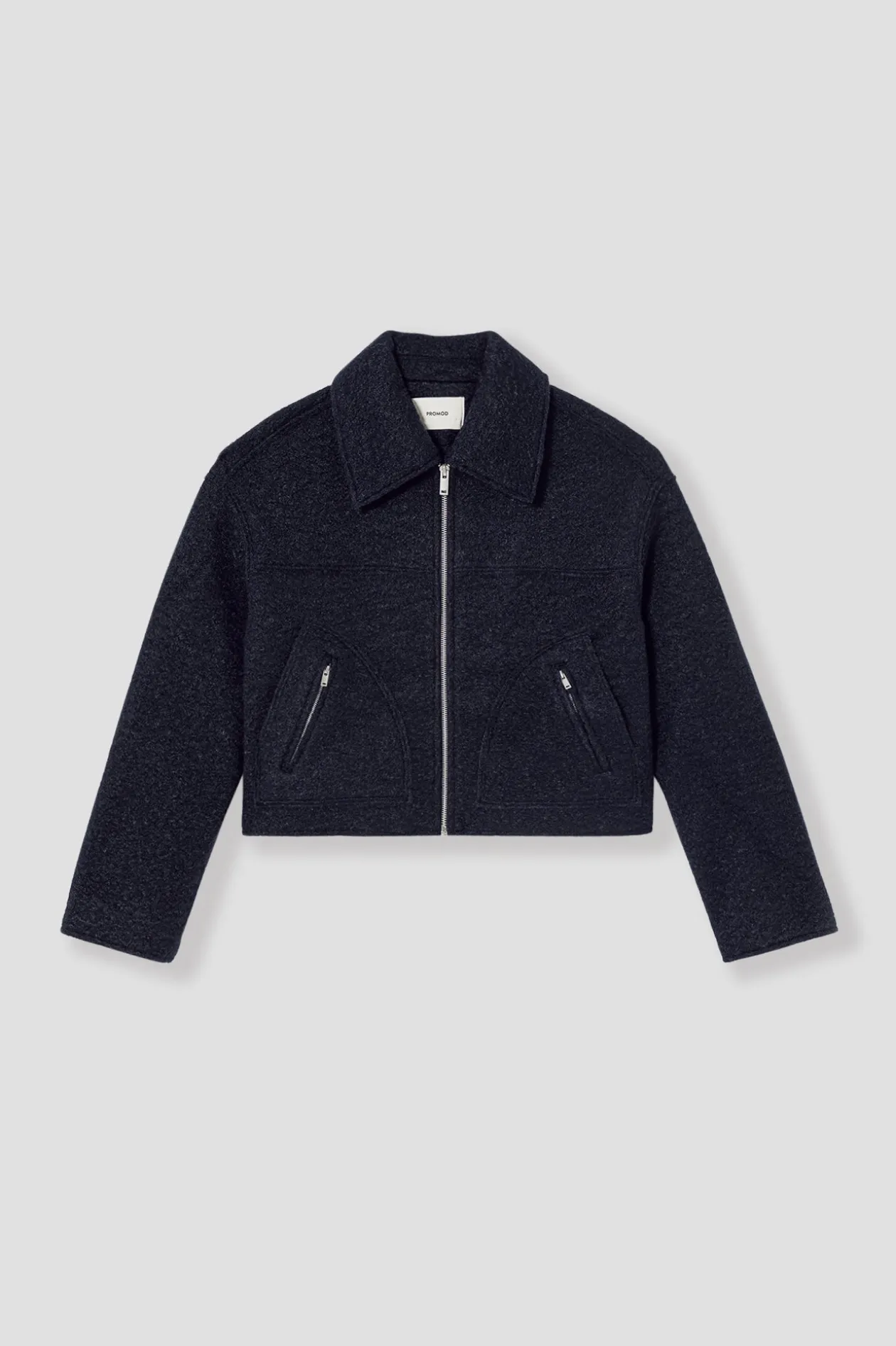 Promod Blouson court zippé Femme - Marine Online