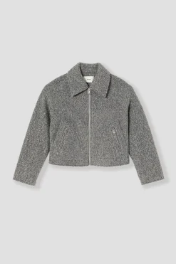 Promod Blouson court zippé Femme - Gris Best Sale
