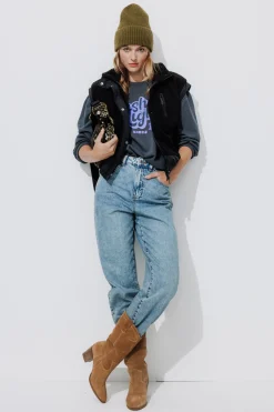 Promod Blouson en moumoute Femme - Noir Online