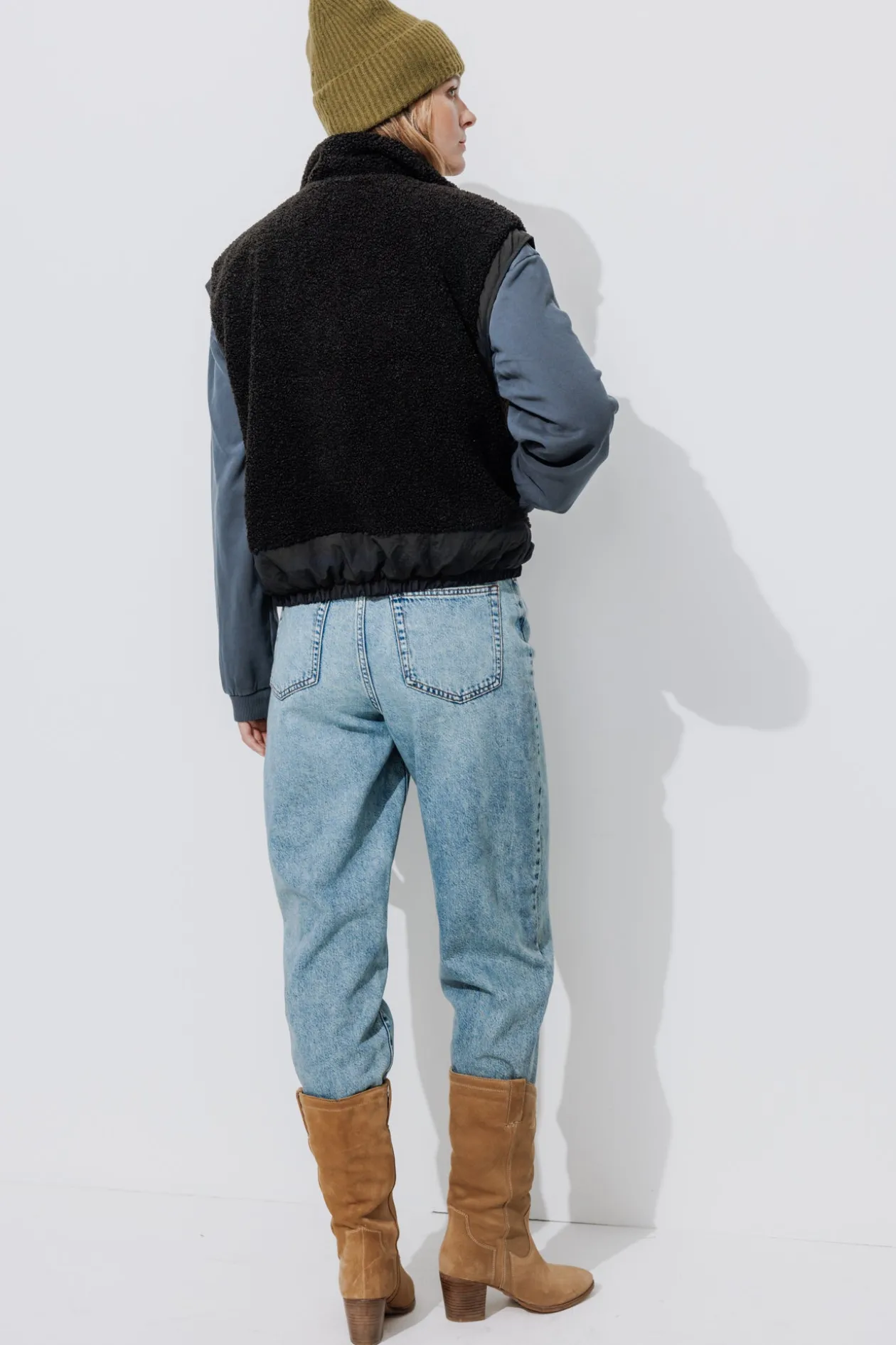 Promod Blouson en moumoute Femme - Noir Online