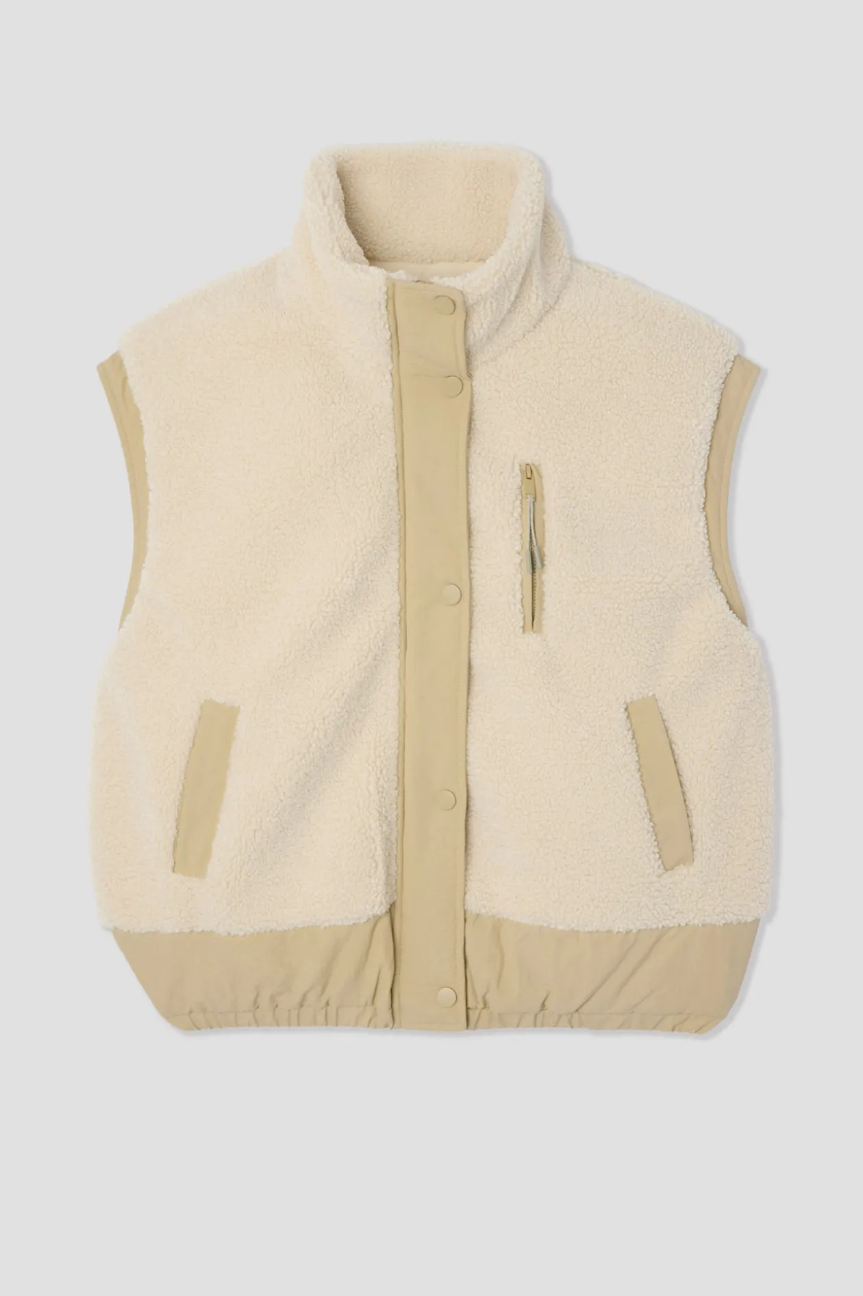 Promod Blouson en moumoute Femme - Beige Store