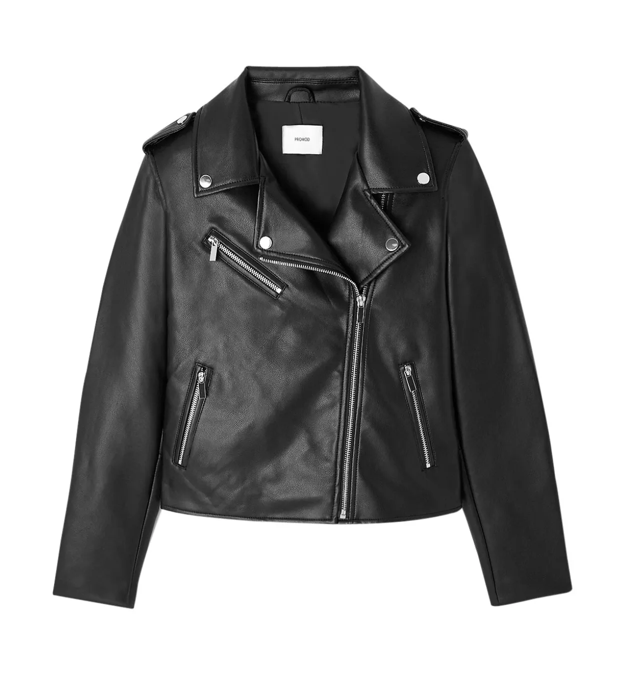 Promod Blouson en simili cuir Femme - Noir Flash Sale