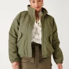 Promod Blouson fourré Femme - Kaki Best Sale