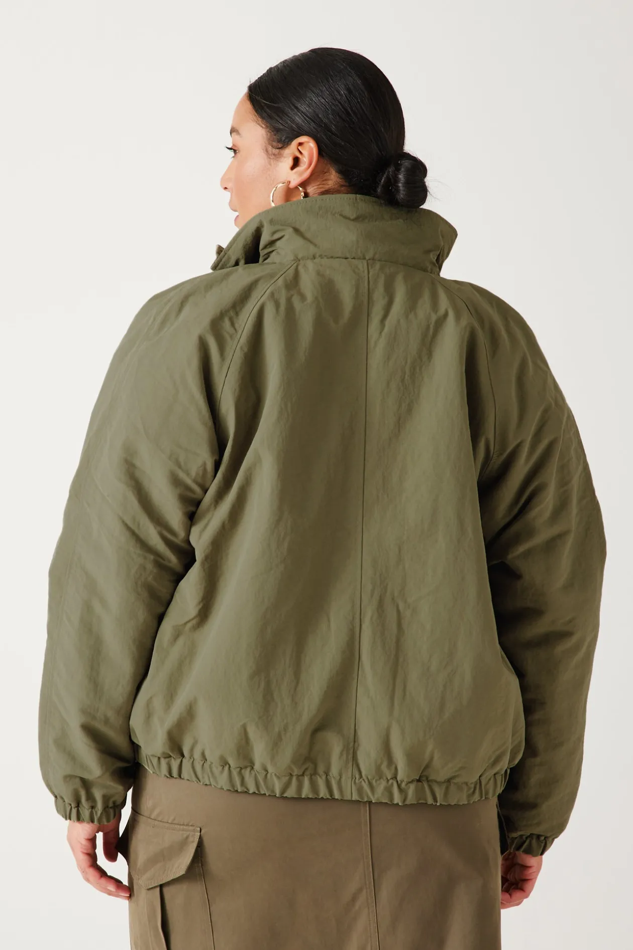 Promod Blouson fourré Femme - Kaki Best Sale