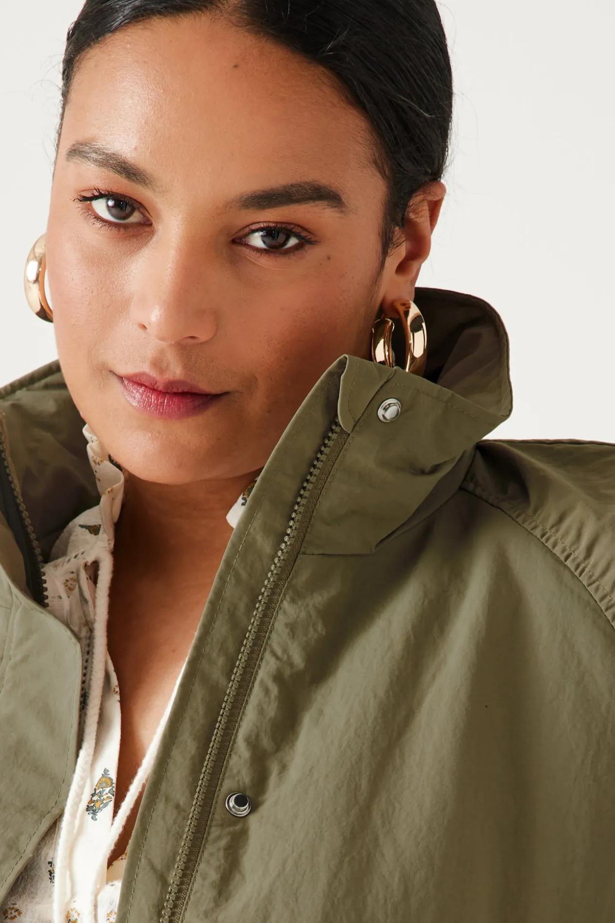 Promod Blouson fourré Femme - Kaki Best Sale