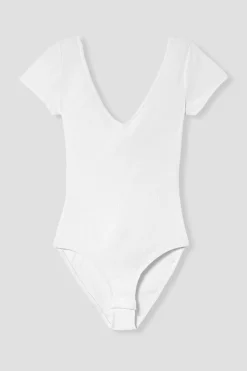 Promod Body côtelé uni Femme - Blanc Cheap