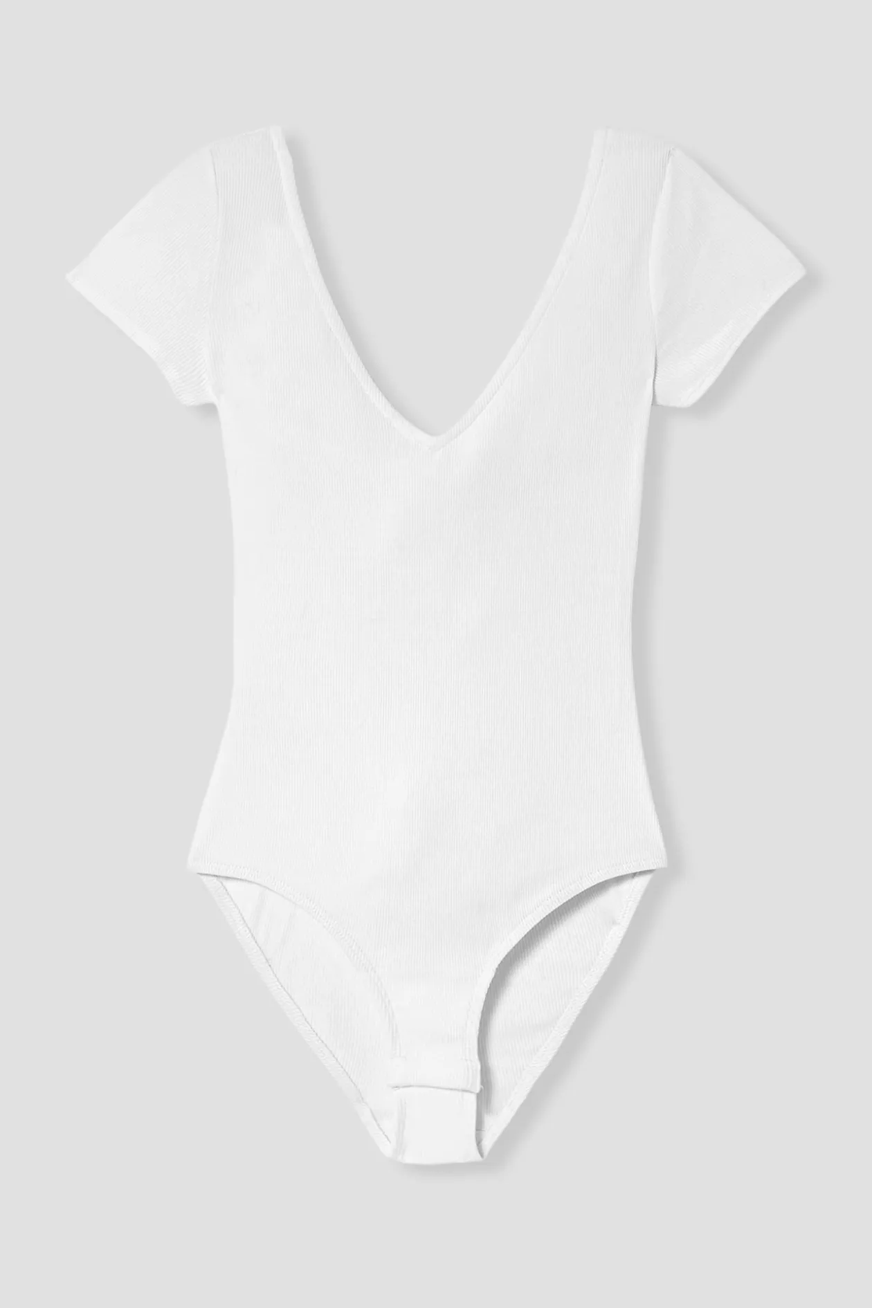 Promod Body côtelé uni Femme - Blanc Cheap
