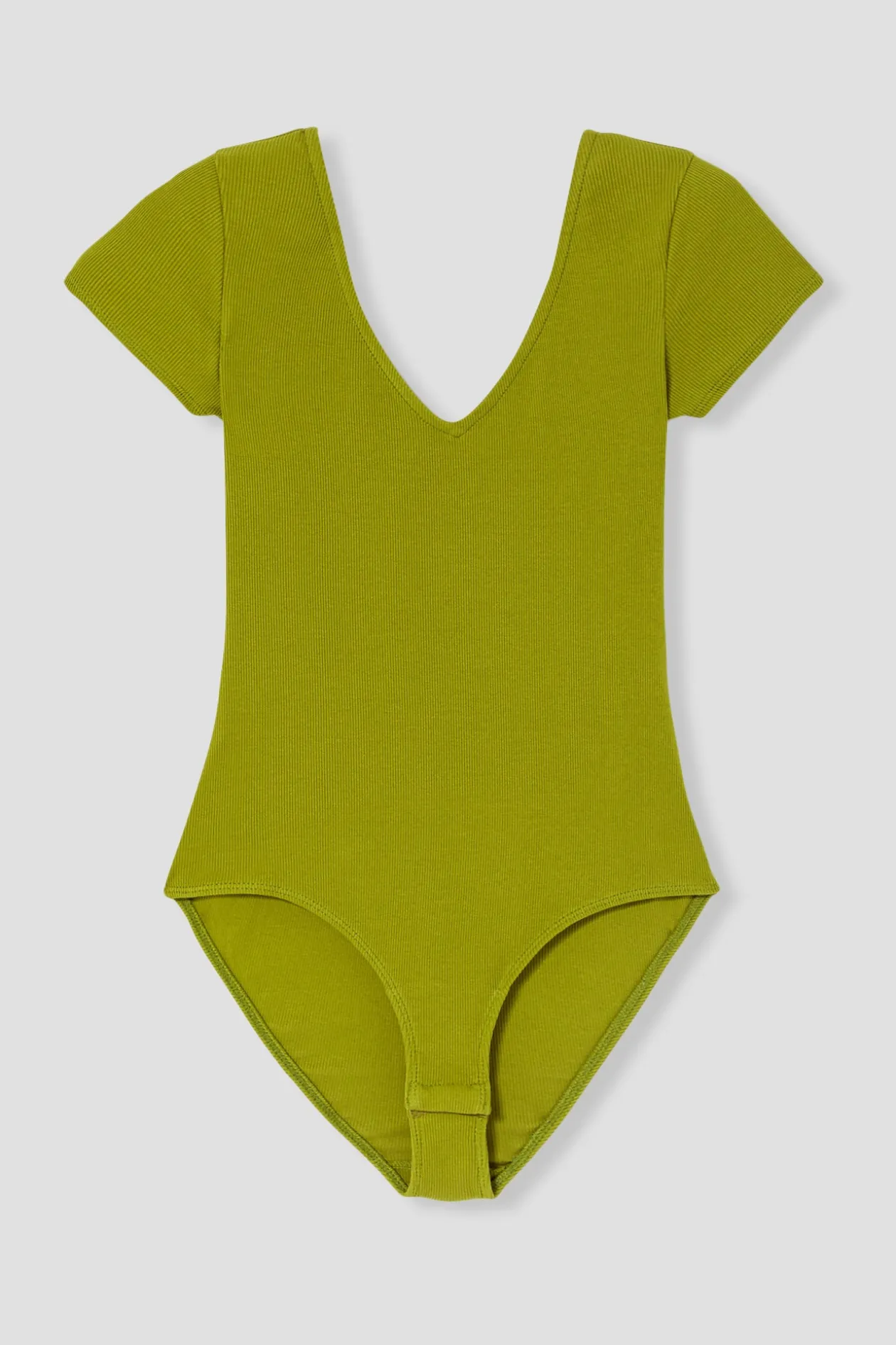 Promod Body côtelé uni Femme - Vert olive Vertolive Best Sale