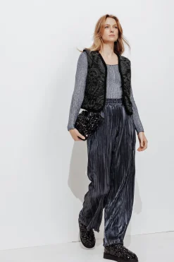 Promod Boléro en jacquard perlé Femme - Noir Fashion