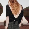 Promod Boléro en maille fluffy Femme - Noir Sale