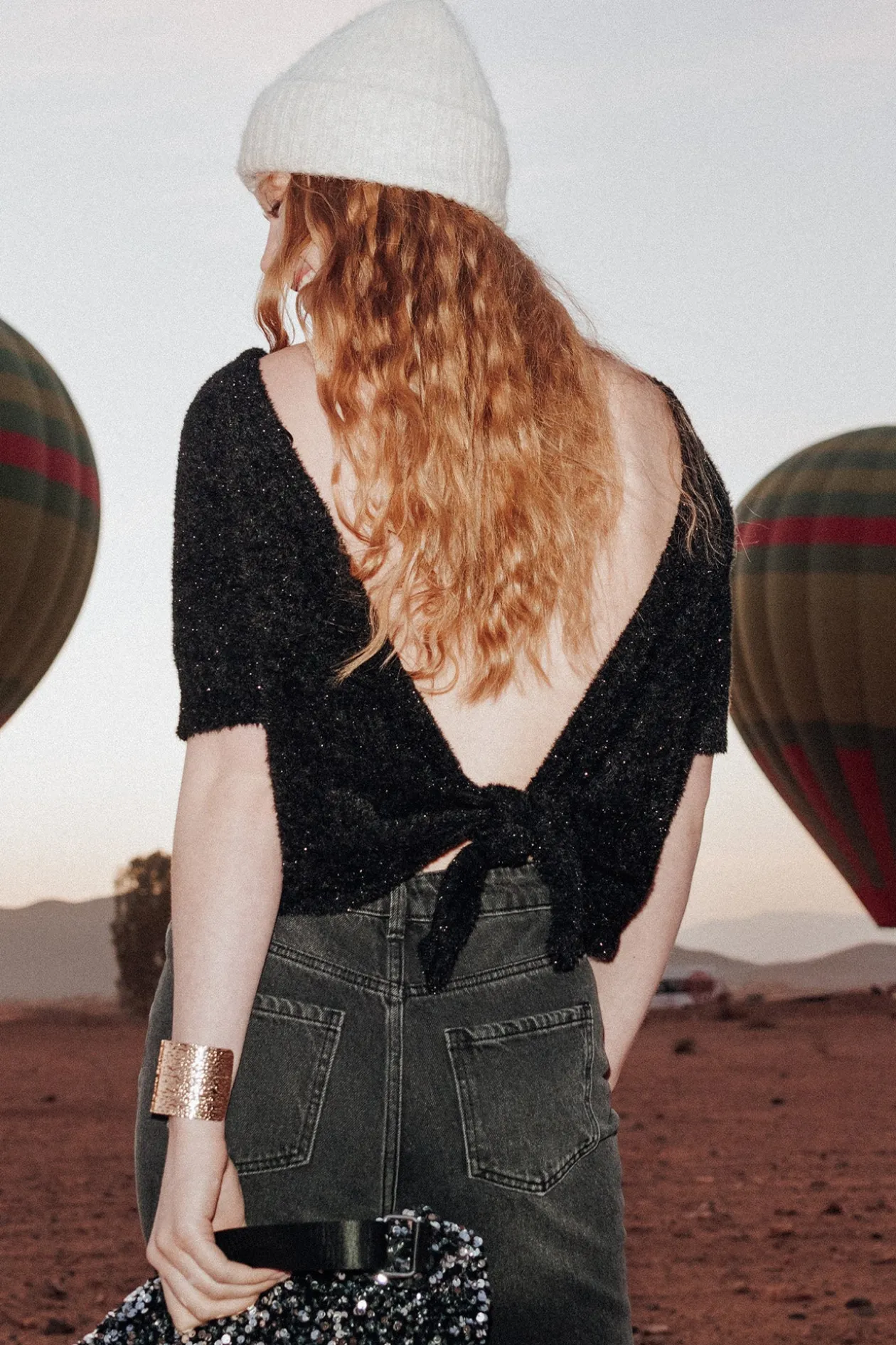 Promod Boléro en maille fluffy Femme - Noir Sale