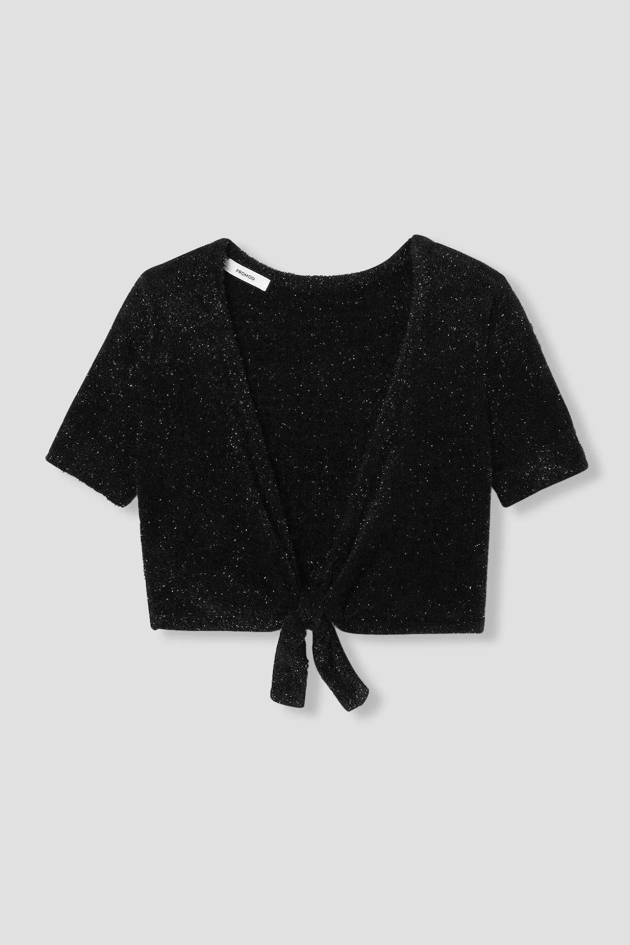 Promod Boléro en maille fluffy Femme - Noir Sale