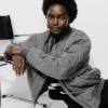 Promod Bomber en lyocell matelassé - Gris Discount