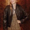 Promod Bomber en simili Femme - Marron Store