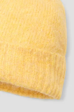 Promod Bonnet en alpaga mélangé - Jaune Cheap