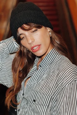 Promod Bonnet pailleté Femme - Noir Cheap