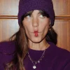 Promod Bonnet pailleté Femme - Violet Cheap