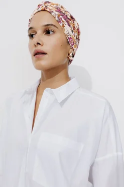 Promod Bonnet-turban en jersey Femme - Imprimé écru Impriméécru Sale